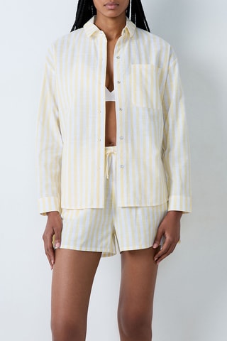 Chemisier de pyjama Edene - Jaune