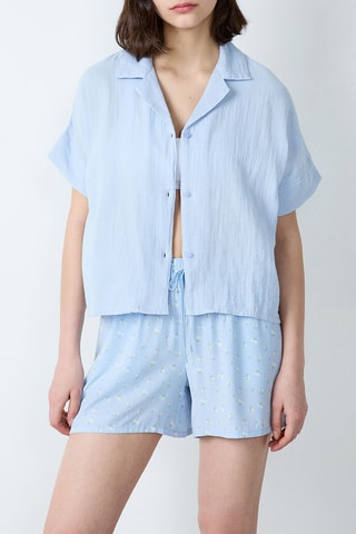 Chemisier de pyjama Venicia - Ciel