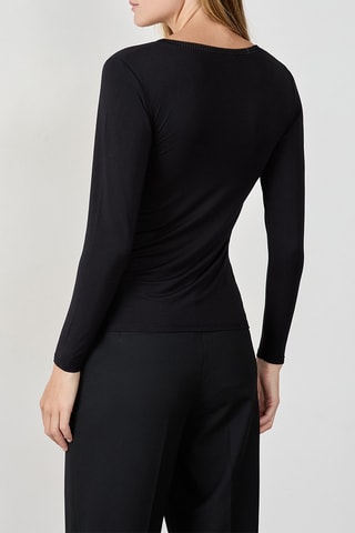 T-shirt Warm Up Lace - Zwart