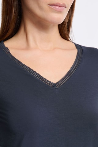 T-shirt Warm Up Lace - Nachtblauw