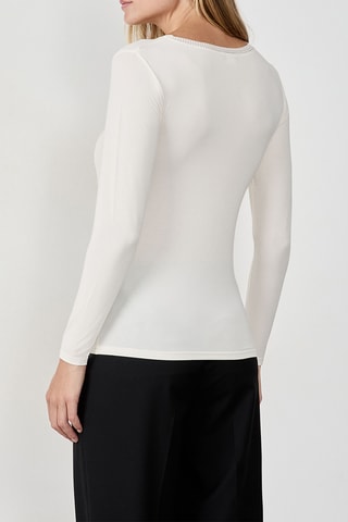 T-shirt Warm Up Lace - Ecru