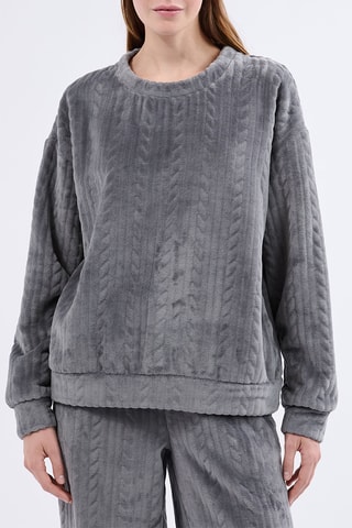 Velours Pyjamabroek Matilda - Antraciet