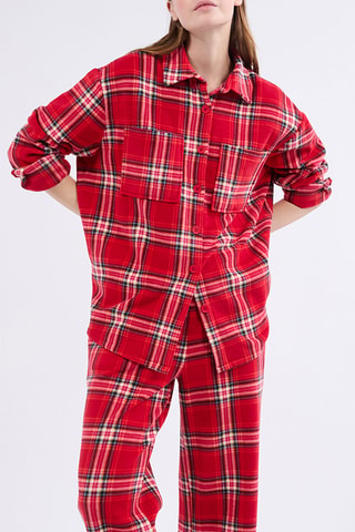 Pyjamablouse Monica - Rood