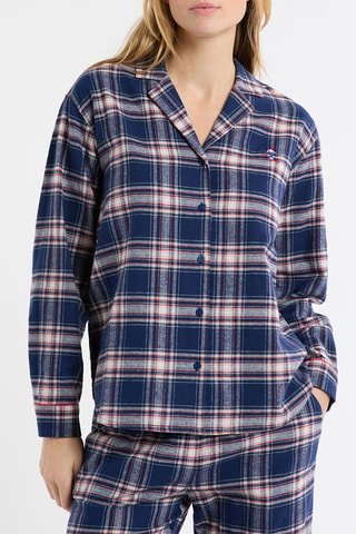 Pyjamablouse Wafa - Marineblauw
