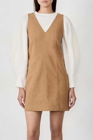 Rechte Jurk Farah - Taupe