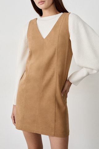 Rechte Jurk Farah - Taupe