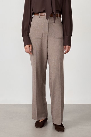 Broek Hoge Taille Cesar - Beige