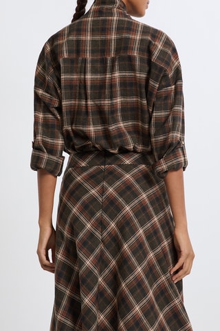 Blouse Tartan - Zwart