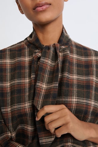 Blouse Tartan - Zwart