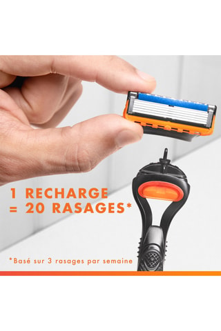 Rasoir rechargeable Gillette Fusion 5 - 2 kits
