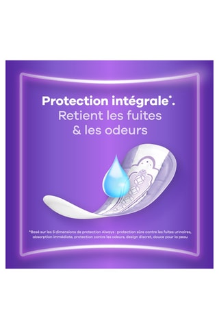 20 serviettes urinaires Incontinence Small - Always
