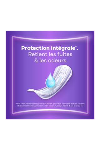 24 serviettes pour fuites urinaires Always discreet - Long - MASQUE MANQUE INFO