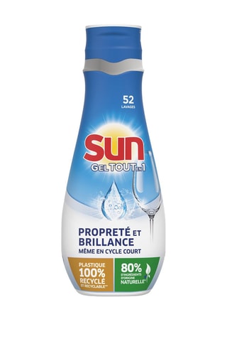 Gel lave-vaisselle Sun Tout-en-1 - 52 lavages
