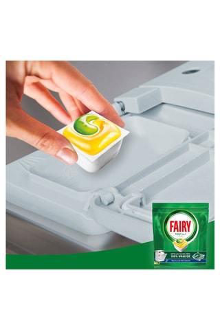 Capsules lave-vaisselle tout en 1 Fairy citron - 56 tablettes