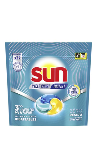 Tablette lave-vaisselle citron Sun - 22 tablettes