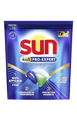 Lave-vaisselle pro-expert regular 4-en-1 - 38 tablettes