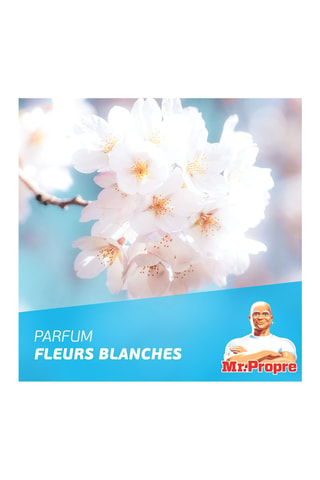 Spray nettoyant salle de bain Mr. Propre fleurs blanches - 800 ml