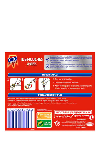 4 papiers tue-mouches Catch Expert