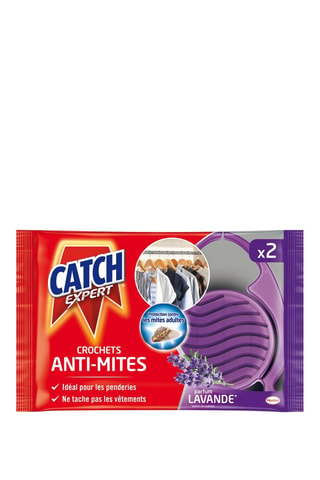 Crochets Anti-mites Lavande Catch Expert - 2 crochets