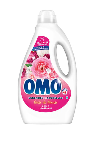 Lessive Omo Rosir de plaisir Rose et lilas blanc - 42 lavages