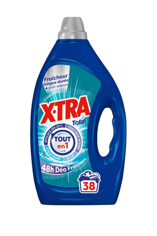 Lessive Fraîcheur+ Givré Xtra Total - 38 Lavages - 1,7 l