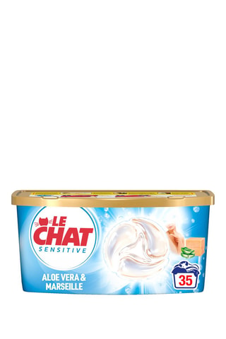 35 pastilles de lessive Le Chat Disc Savon de Marseille & Aloe Vera