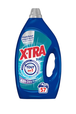 Lessive Total 4+1 Déo Fraîcheur Givré XTra - 57 lavages - 2,56 l