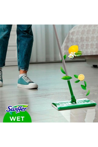 Lingettes humides antibactériennes citron Swiffer - 10 lingettes - MASQUE MANQUE INFO