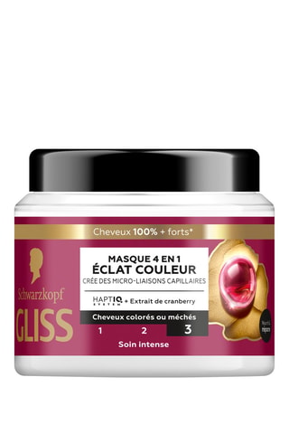 Masque 4-en-1 Eclat Couleur Gliss Schwarzkopf - 400 ml
