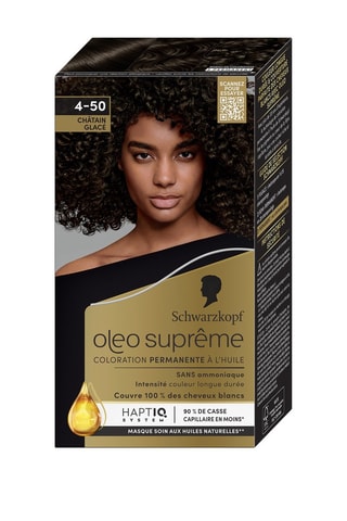 Coloration cheveux oléo suprême - 4.50 châtain glacé - 115 g