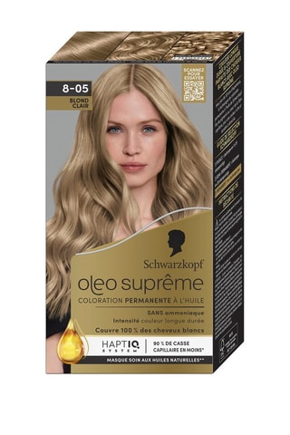 Coloration cheveux oléo suprême - 8.05 blond clair - 115 g