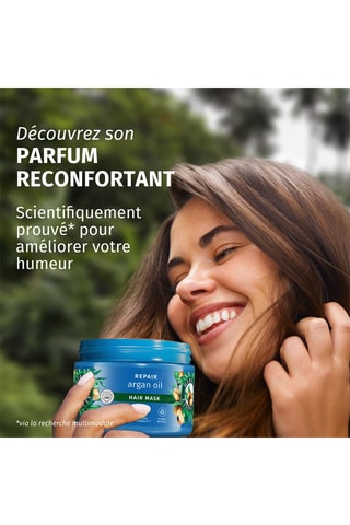 Masque capillaire à l'huile d'argan - Cheveux abîmés - 500 ml