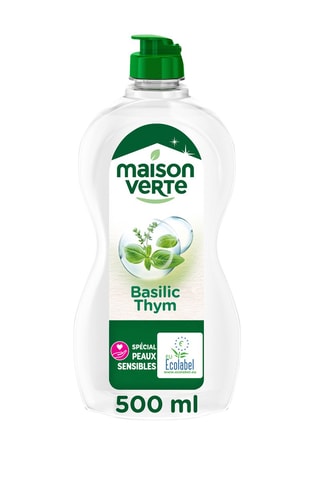 Liquide vaisselle Thym et Basilic Maison Verte - 500 ml