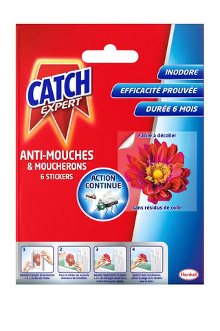6 stickers Anti-mouches