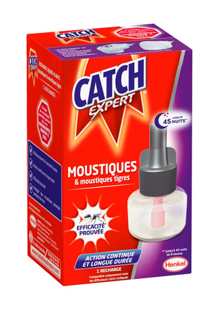 3 x Recharge électrique Moustiques Répulsif Catch Expert - 45 nuits 
