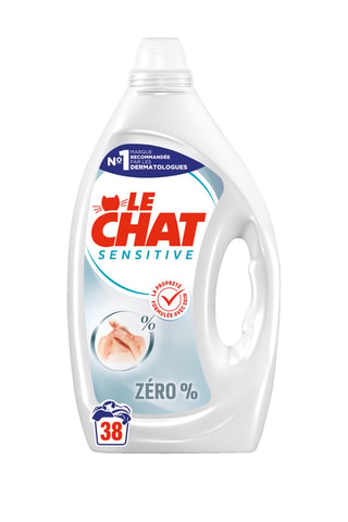 4 x Lessive Sensitive Haute tolérance Le Chat - 38 Lavages - 1,7 l