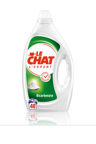4 x Lessive L'Expert Bicarbonate Le chat - 40 Lavages - 1,8 l