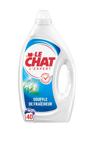 4 x Lessive l'Expert Souffle de Fraîcheur Le Chat - 40 Lavages - 1,9 l