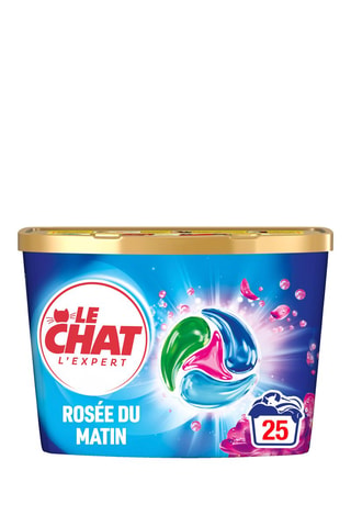 3 x 25 pastilles de lessive Le Chat Disc Fraîcheur Rosée du Matin