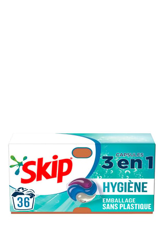 3 x 36 doses de lessive 3-en-1 Skip Hygiène +