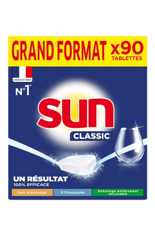 6 x Tablette lave-vaisselle classic sun - 90 tablettes