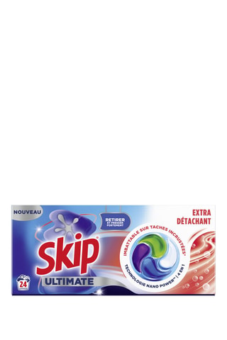 4 x Lessive capsule 4en1 extra détachant Skip - 24 lavages