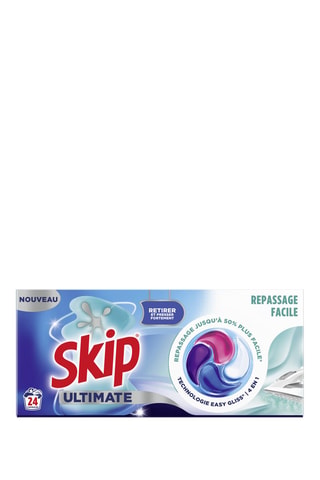 4 x Lessive capsule ultimate 4en1 easy gliss Skip - 24 lavages