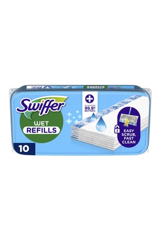 6 x Lingettes humides antibactériennes citron Swiffer - 10 lingettes - MASQUE MANQUE INFO