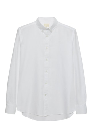 Chemise regular en coton biologique - Blanc