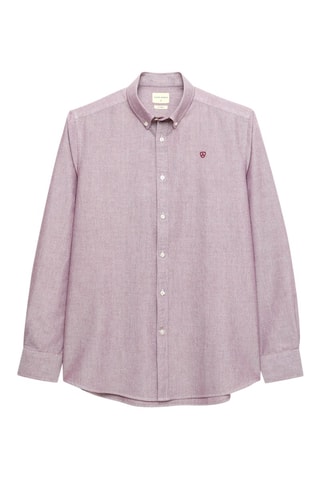Chemise regular en coton biologique - Rouge