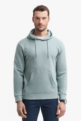 Sweat à capuche - Turquoise
