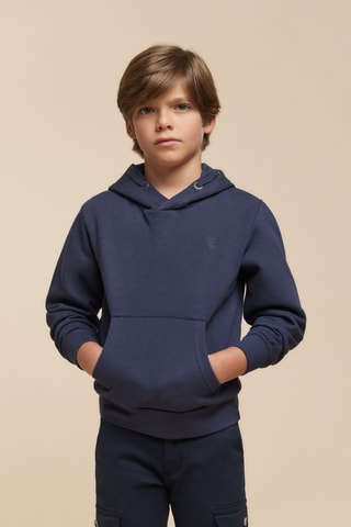 Sweat à capuche - Bleu marine