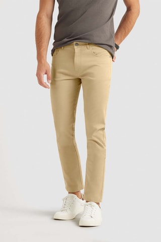Pantalon slim - Camel