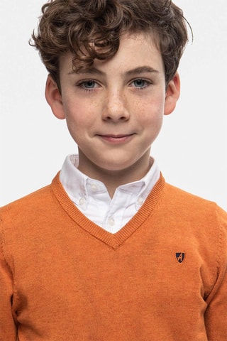 Pull - Bleu et orange